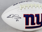 Evan Engram Autographed New York Giants Logo Football- JSA W Authenticated