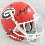 Nick Chubb Autographed Georgia Bulldogs F/S Schutt Helmet - JSA W