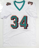 Ricky Williams Autographed White Pro Style Jersey- JSA Witnessed Auth *4 Up