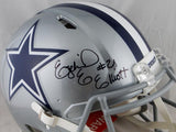 Ezekiel Elliott Signed Cowboys F/S Speed Authentic Helmet- Beckett Auth *Black