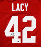 Eddie Lacy Signed Crimson College Style Jersey- JSA W Authenticated *Across 4