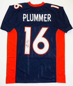 Jake Plummer Autographed Blue Pro Style Jersey- Beckett Authenticated *1