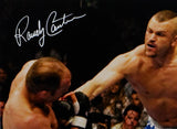 Randy Couture Autographed UFC 16x20 Hit By Liddell Photo- Beckett Auth *White