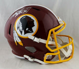 Adrian Peterson Signed Washington Redskins F/S Speed Helmet- Beckett Auth *S