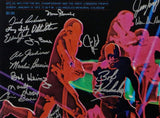 72 Dolphins Autographed 16x20 PF Super Bowl Poster w/ 20 Sigs JSA W Auth *Silver