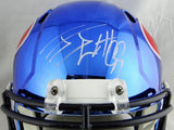 JJ Watt Autographed Houston Texans F/S Chrome Helmet- JSA W Auth *White