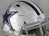 Ezekiel Elliott Autographed Dallas Cowboys F/S Chrome Helmet- Beckett Auth