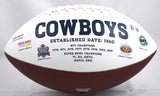 Deion Sanders Autographed Dallas Cowboys Logo Football- Beckett W Holo *Left