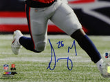 Sony Michel Autographed New England Patriots 8x10 Running PF Photo- Beckett