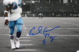 Earl Campbell Autographed B&W Pointing Up Spotlight 16x20 Photo- JSA W Auth