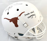 Ricky Williams Autographed Texas Longhorns F/S Schutt Helmet - JSA W