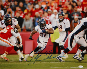 Knowshon Moreno Autographed 16x20 Horizontal Running Photo- JSA Authenticated