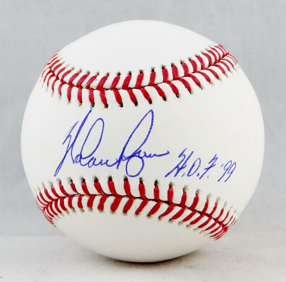 Nolan Ryan Autographed Rawlings OML Baseball W/ HOF - AIV Hologram