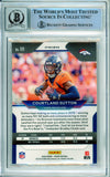 2020 Panini Prizm Orange Lazer #111 Courtland Sutton Broncos BAS Autograph 10