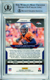 2020 Panini Prizm Orange Lazer #111 Courtland Sutton Broncos BAS Autograph 10