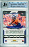 2020 Panini Prizm Blue Cracked Ice #111 Courtland Sutton Denver Broncos BGS Autograph 10