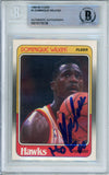 1988-89 Fleer #5 Dominique Wilkins Hawks BGS Autograph 10