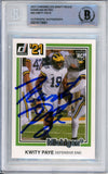 2021 Chronicles Draft Picks Retro #30 Kwity Paye RC BGS Autograph 10