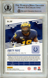 2021 Panini Prestige #248 Kwity Paye RC Indianapolis Colts BAS Autograph 10