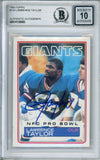 1983 Topps #133 Lawrence Taylor New York Giants BAS Autograph 10