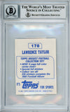 1983 Topps Stickers #178 Lawrence Taylor New York Giants BAS Autograph 10