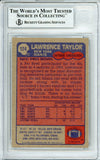 1985 Topps #124 Lawrence Taylor '86 MVP New York Giants BAS Autograph 10