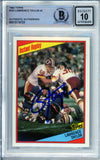 1984 Topps Instant Replay #322 Lawrence Taylor New York Giants BAS Autograph 10