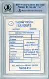 1989 All-American Promo Series 3 #4 Deion Sanders New York Yankees BGS Auto 10