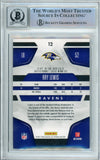 2011 Panini Certified #12 Ray Lewis Baltimore Ravens BAS Autograph 10