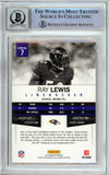 2012 Panini Absolute #7 Ray Lewis Baltimore Ravens BAS Autograph 10