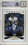 2017 Panini Certified Immortals #130 Ray Lewis 690/999 Ravens BAS Auto 10