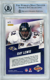 2018 Panini Super Bowl Stars Silver #5 Ray Lewis Ravens BAS Autograph 10