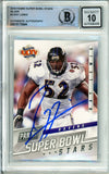 2018 Panini Super Bowl Stars Silver #5 Ray Lewis Ravens BAS Autograph 10