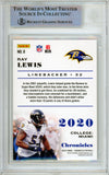 2020 Panini Chronicles #8 Ray Lewis Baltimore Ravens BAS Autograph 10