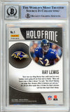 2021 Panini Mosaic Holofame Red #1 Ray Lewis Ravens BAS Autograph 10