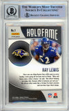 2021 Panini Mosaic Holofame Green #1 Ray Lewis Ravens BAS Auto 10