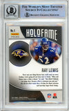 2021 Panini Mosaic Holofame Green #1 Ray Lewis Ravens BAS Auto 10