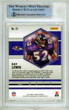 2021 Panini Mosaic #21 Ray Lewis Baltimore Ravens BAS Autograph