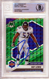 2021 Panini Mosaic MVP Green #290 Ray Lewis Ravens BAS Autograph