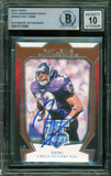 2010 Topps 75th Anniversary Draft #75DA-2 Ray Lewis Baltimore Ravens BAS Auto 10