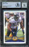 2012 Topps #25 Ray Lewis Baltimore Ravens BAS Autograph 10