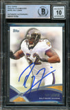 2012 Topps Prolific Playmakers #PP-RL Ray Lewis Ravens BAS Auto 10