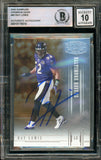 2005 Donruss Gridiron Gear #80 Ray Lewis Ravens BAS Autograph 10