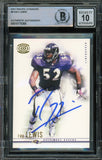 2001 Pacific Dynagon #8 Ray Lewis Baltimore Ravens BAS Auto 10