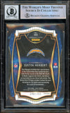 2020 Select Prizm Copper Die-Cut #144 Justin Herbert RC 348/355 Chargers BAS Autograph 10