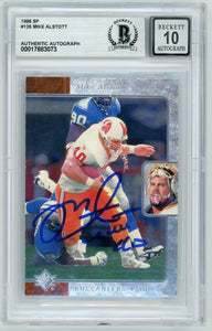 1996 Upper Deck SP #126 Mike Alstott Buccaneers BGS Autograph 10