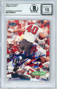 1998 Ultra Shots #3 Mike Alstott Buccaneers BGS Autograph 10