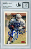 1994 Topps #445 Marshall Faulk RC Colts BGS Autograph 10