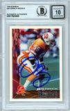 1995 Bowman #28 Derrick Brooks RC Buccaneers BGS Autograph 10