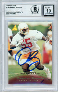 1995 Pinnacle #226 Derrick Brooks RC Buccaneers BGS Autograph 10